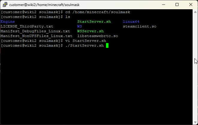 CreeperPanel Soulmask World Change SSH