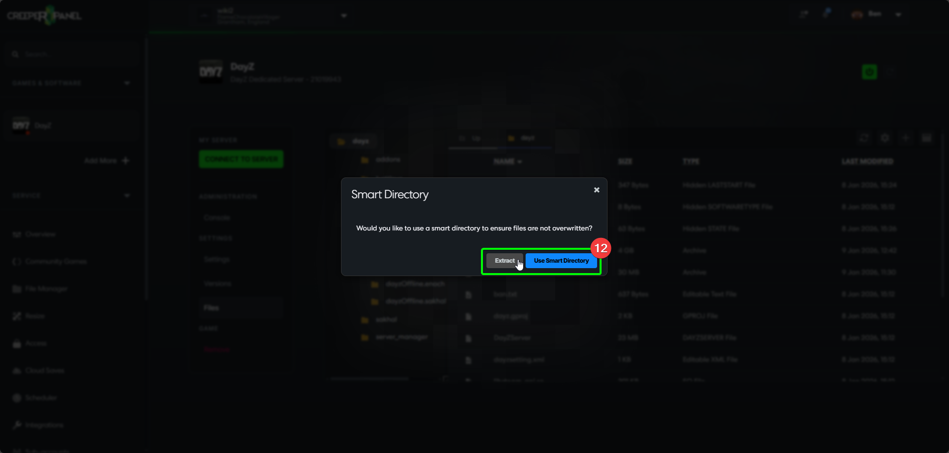 CreeperPanel DayZ Modding