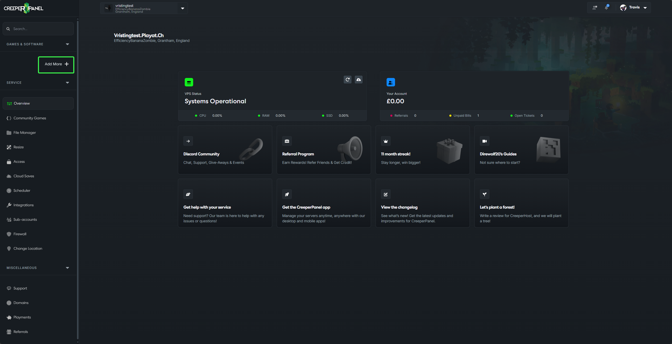 Docs Version Dropdown CreeperPanel Add More